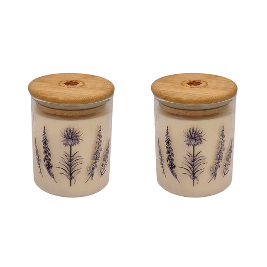 Candles - India Inspired Leaves (Set of 2)