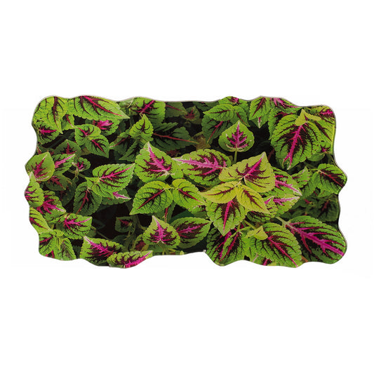 Platter - Classic Glass Mirror Leaves