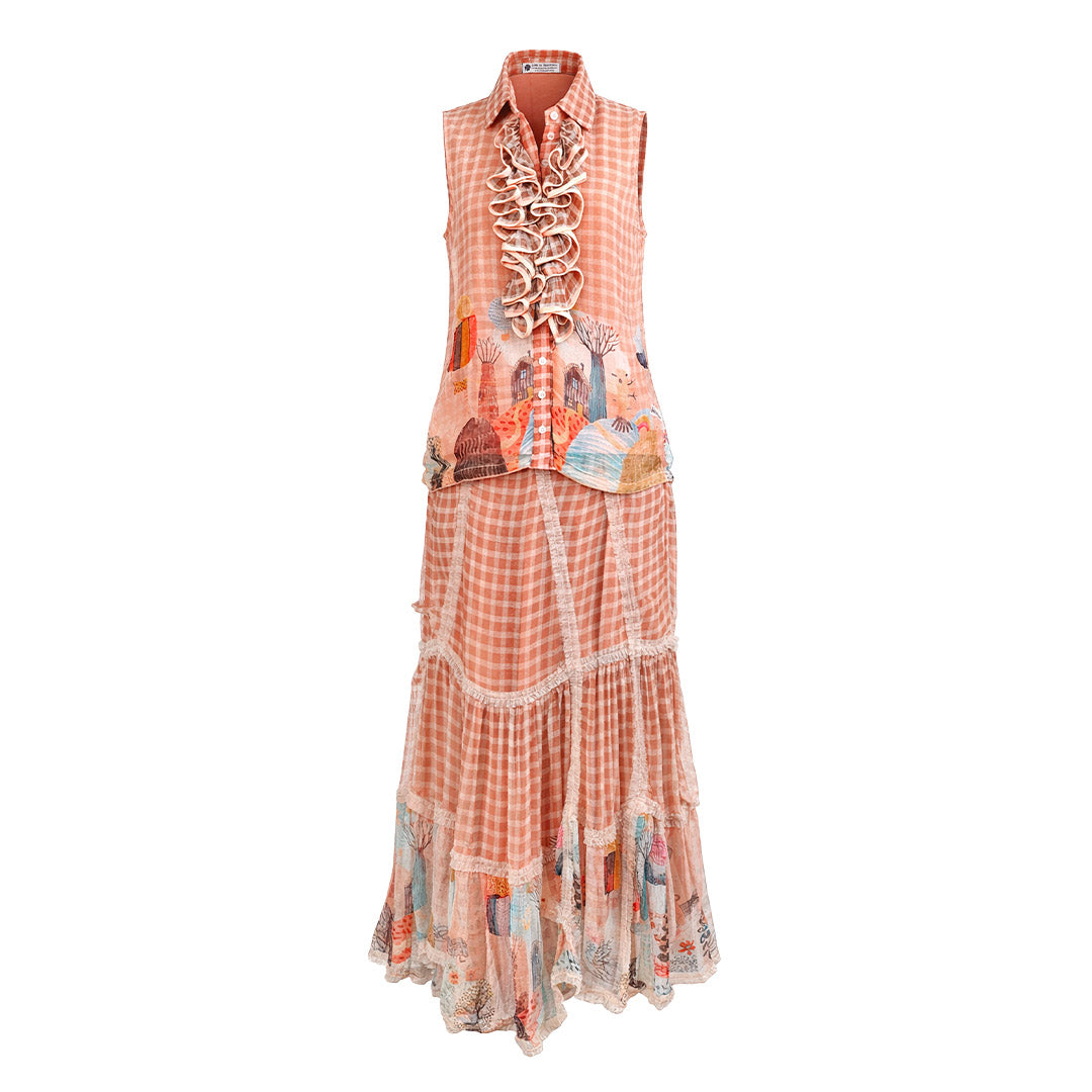 Picnic - Skirt & Ruffle Top Set