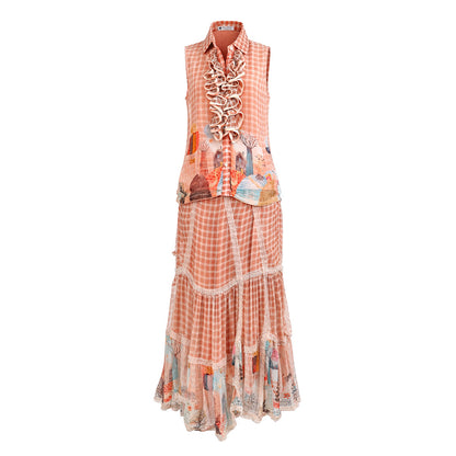 Picnic - Skirt & Ruffle Top Set
