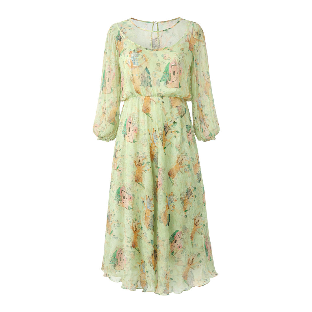 Picnic - Sheer Overlay Dress