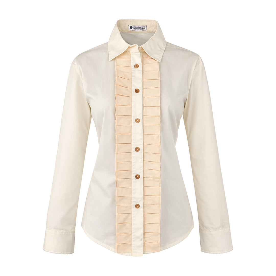 LIB Basics - Ruffle Front Shirt