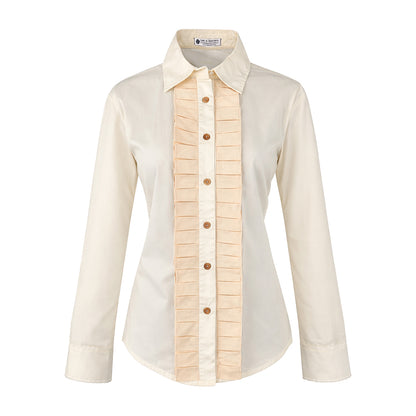 LIB Basics - Ruffle Front Shirt