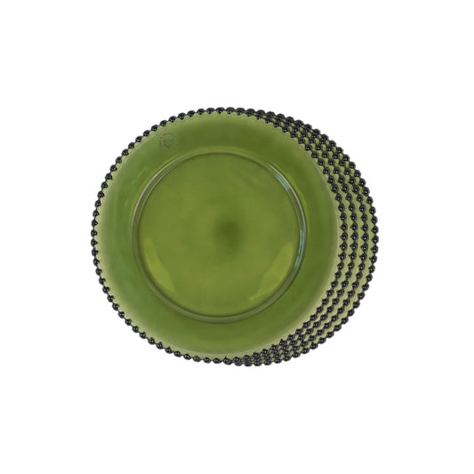Quarter Plates - Dotted Mint Green (Set of 4)