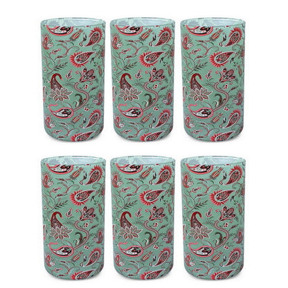 Glasses - Paisely Sheila Jade Bloom (Set of 6)