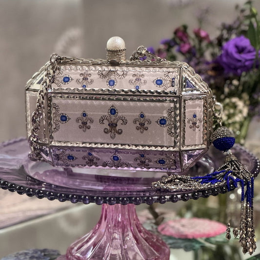 Prismatic Mirror Clutch – Royal Emblem