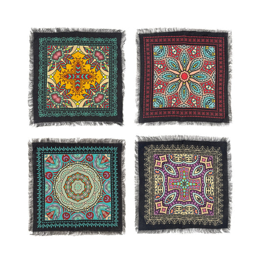 Napkin Sets - Mandala Zazu Dinner Black (Set of 4)