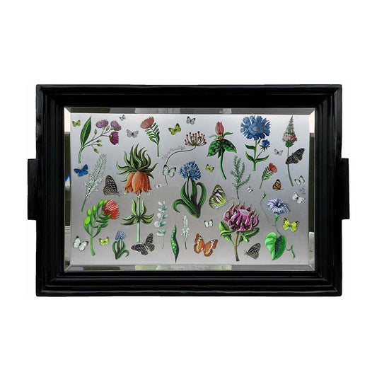 Trays - Jungle Stacked Edge Medium Black