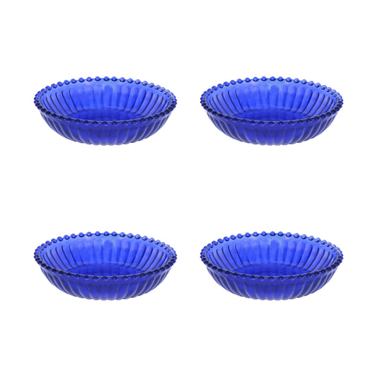 Mini Table Essentials - Dotted Nibbler Royal Blue (Set of 4)