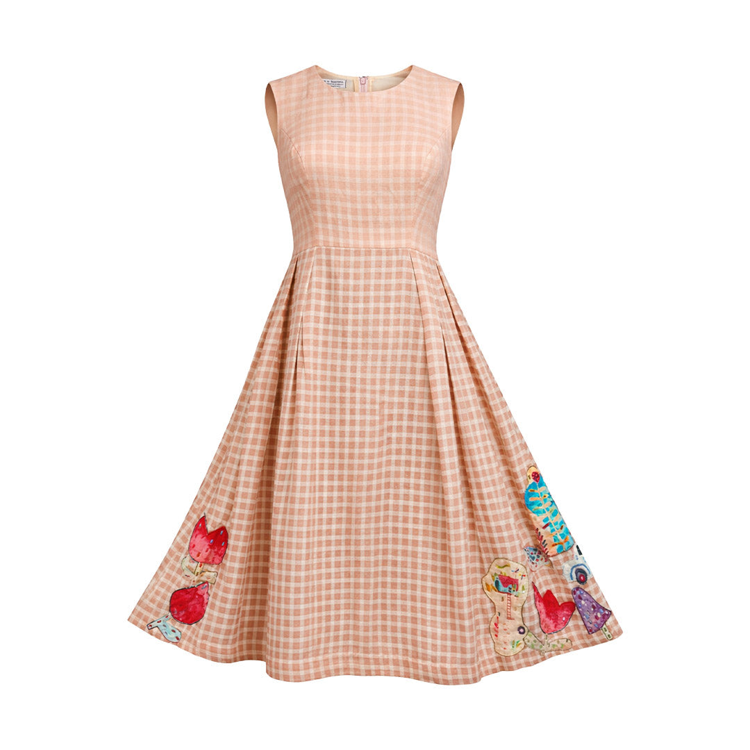 Picnic - Checkered Midi Dress