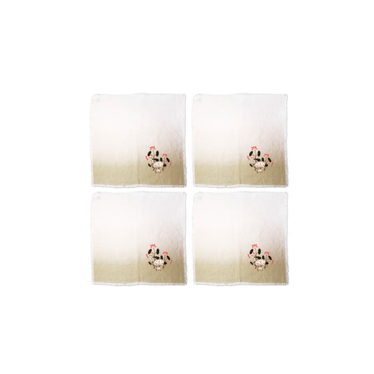 Napkin Sets - India Inspired Nandi Cocktail (Set of 4)