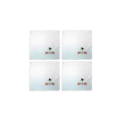 Napkin Sets - India Inspired Elephant Cocktail (Set of 4)