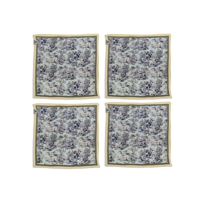 Napkin Sets - Blue Elephant Cocktail Napkin 01 (Set of 4)