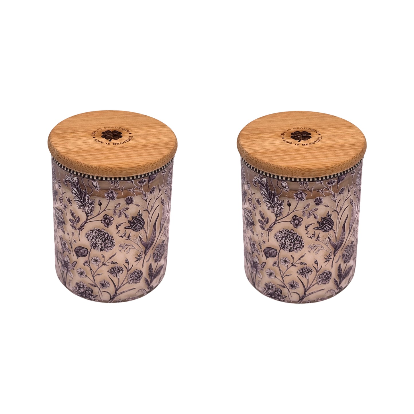 Candles - India Inspired Floral (Set of 2)