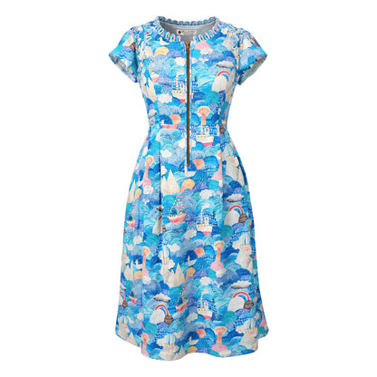 Picnic - Pleated Looped Dress