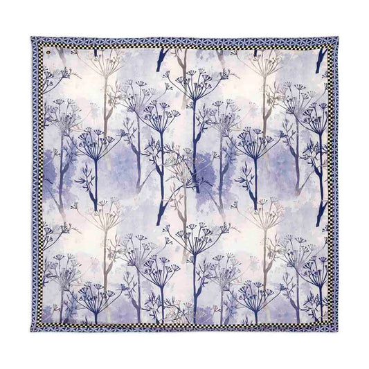 Silk Habutai - Tree  Purple