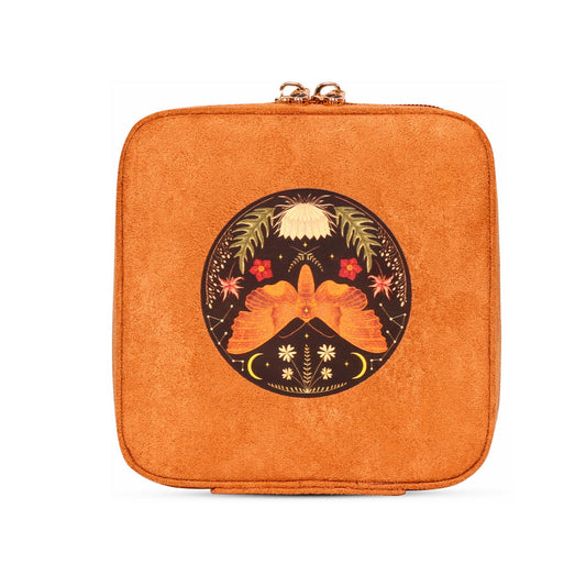 Suede Jewellery Box - Tan