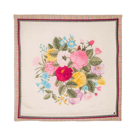 Silk Habutai - Flower Bunch Pastel