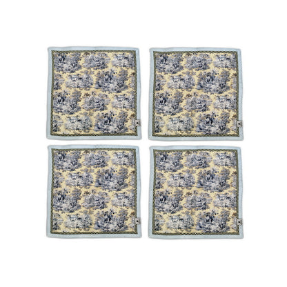 Napkin Sets - Blue Elephant Cocktail Napkin 02 (Set of 4)