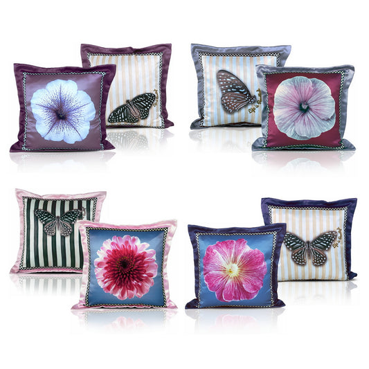 Cushion Cover - Bloom Rosetta Silk (Set of 4)