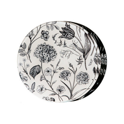 Coasters - Flora & Fauna Black & White (Set of 4)