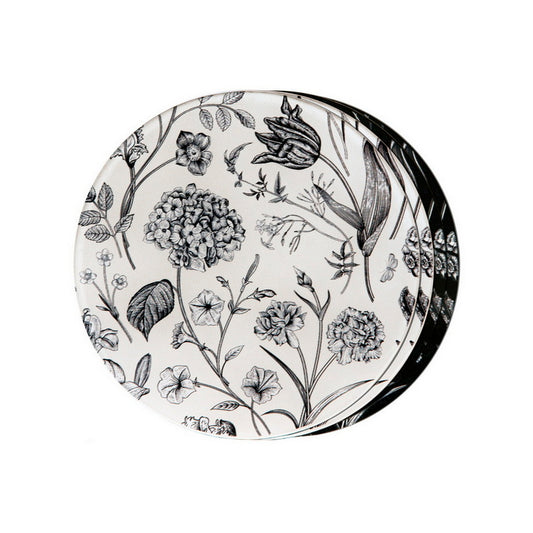 Coasters - Flora & Fauna Black & White (Set of 4)