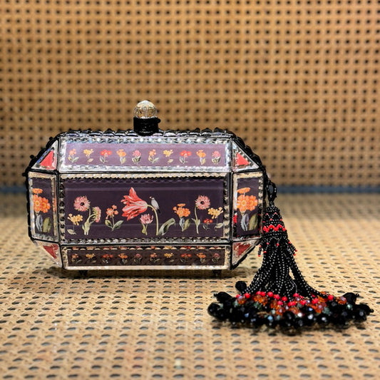 Prismatic Mirror Clutch – Midnight Garden