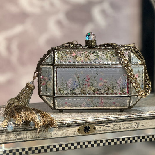 Prismatic Mirror Clutch – Misty Garden