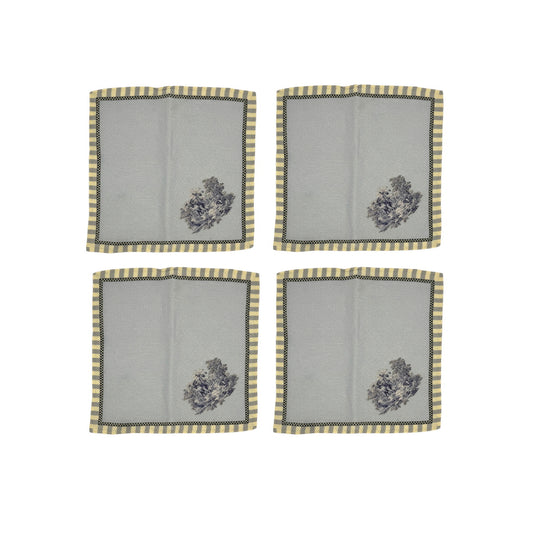 Napkin Sets - Blue Elephant Cocktail Napkin 04 (Set of 4)