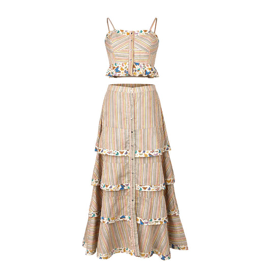 Butterfly & Birds - Skirt & Top Set