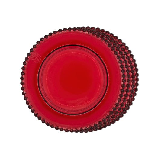 Dinner Plates - Dotted Red (Set of 4)