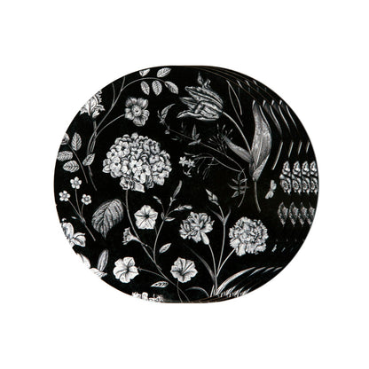 Coasters - Flora & Fauna Black (Set of 4)