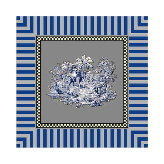 Platters - Blue Elephant Daisy Blue