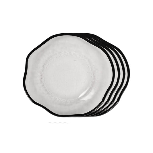 Quarter Plates - Signature Black Rim (Set of 4)