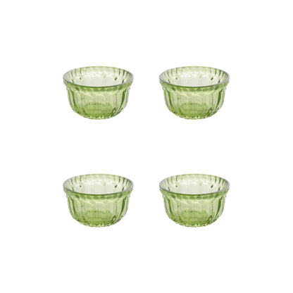 Mini Table Essentials – Dotted Mini Bowl Olive (Set of 4)