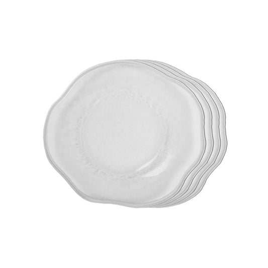 Quarter Plates - Signature Silver Rim (Set of 4)
