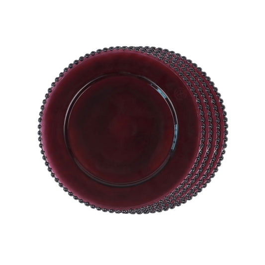 Dinner Plates - Dotted Dark Brown (Set of 4)