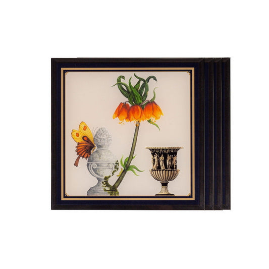 Coasters - Butterflies & Birds Meta (Set of 4)