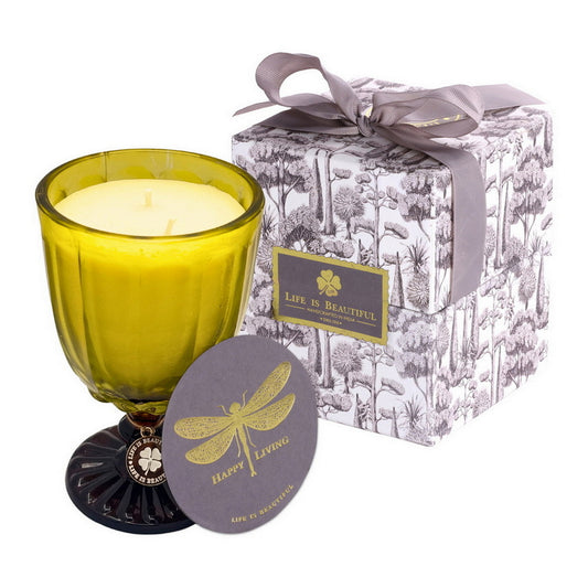 Dotted Candles - Yellow & Brown