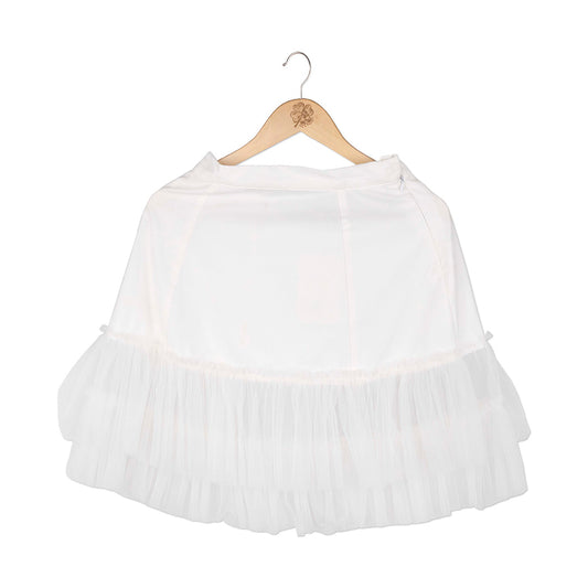 Classic - Short Net Skirt White