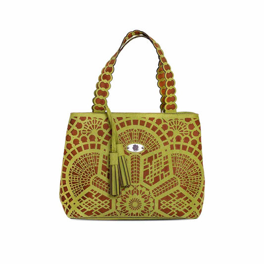 Paper Doily – Green & Brown