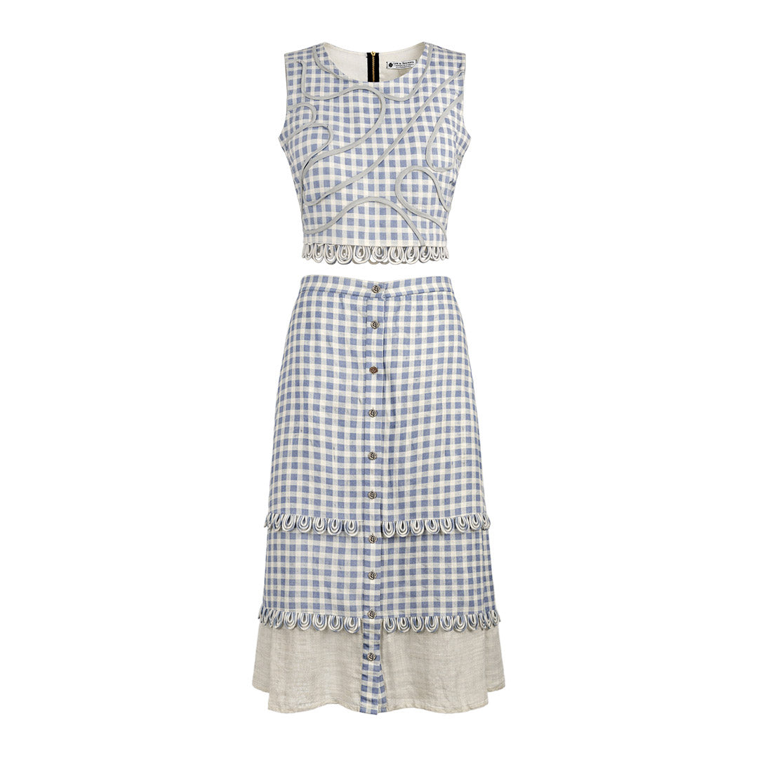 Picnic - Gingham Skirt & Top Set