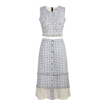 Picnic - Gingham Skirt & Top Set