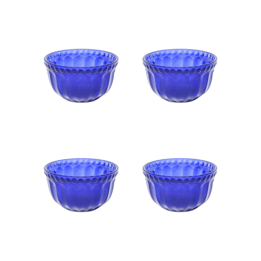 Mini Table Essentials - Dotted Soup Bowl Royal Blue (Set of 4)
