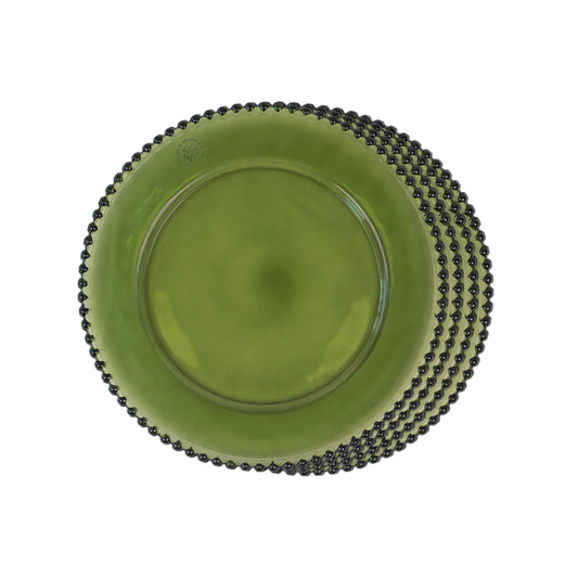 Dinner Plates - Dotted Mint Green (Set of 4)