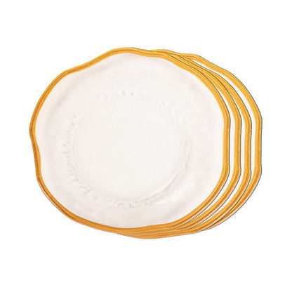 Dinner Plates - Signature Gold Rim (Set of 4)