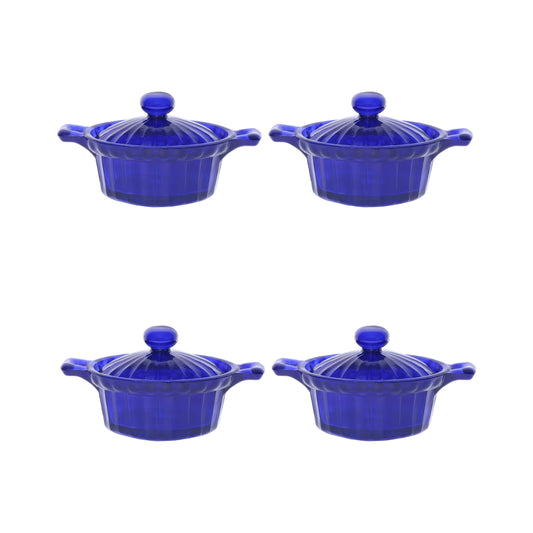 Mini Table Essentials - Dotted Caseroll Royal Blue (Set of 4)
