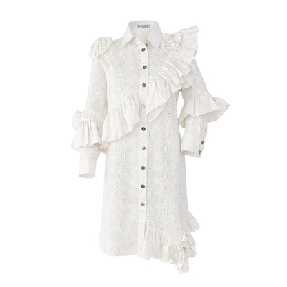 Ikat - Ruffled Dress