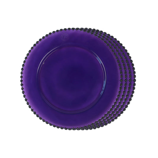 Dinner Plates - Dotted Purple (Set of 4)