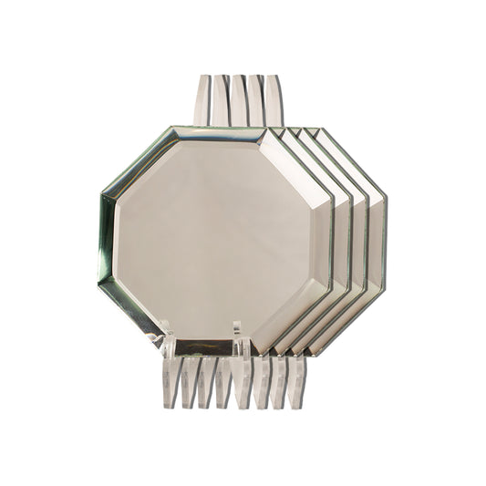 Coasters - Signature Silver Octagon (Set of 4)
